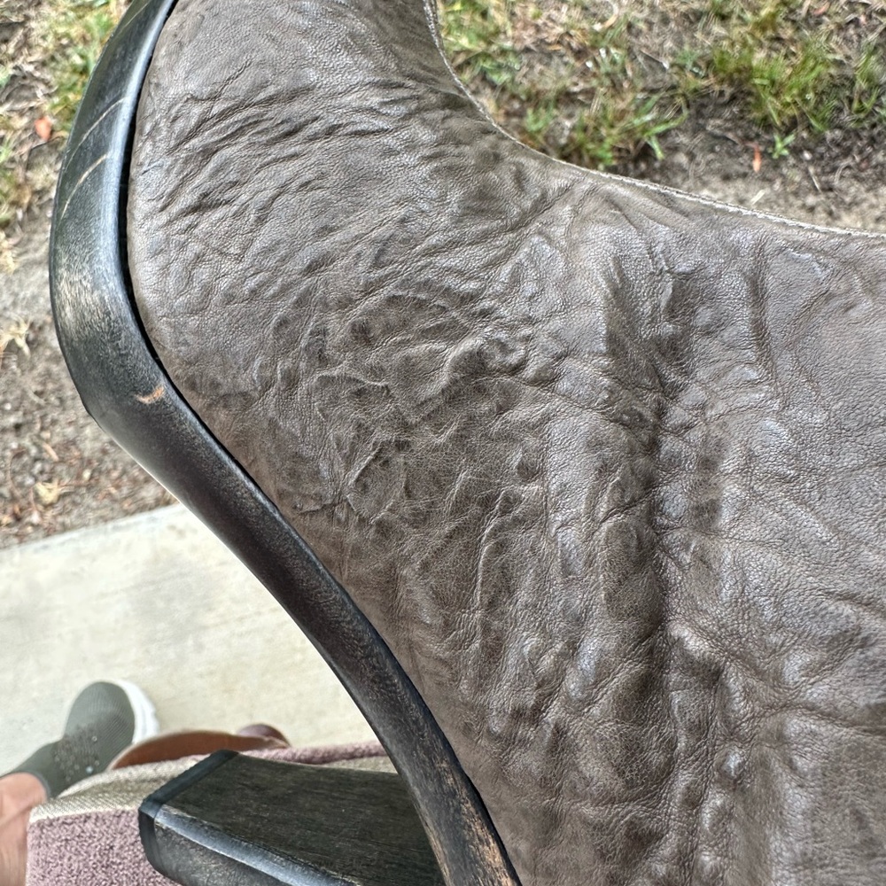 Salpy Hand sewn Peep-Toe Ankle Boots softest leather - Picture 8 of 11